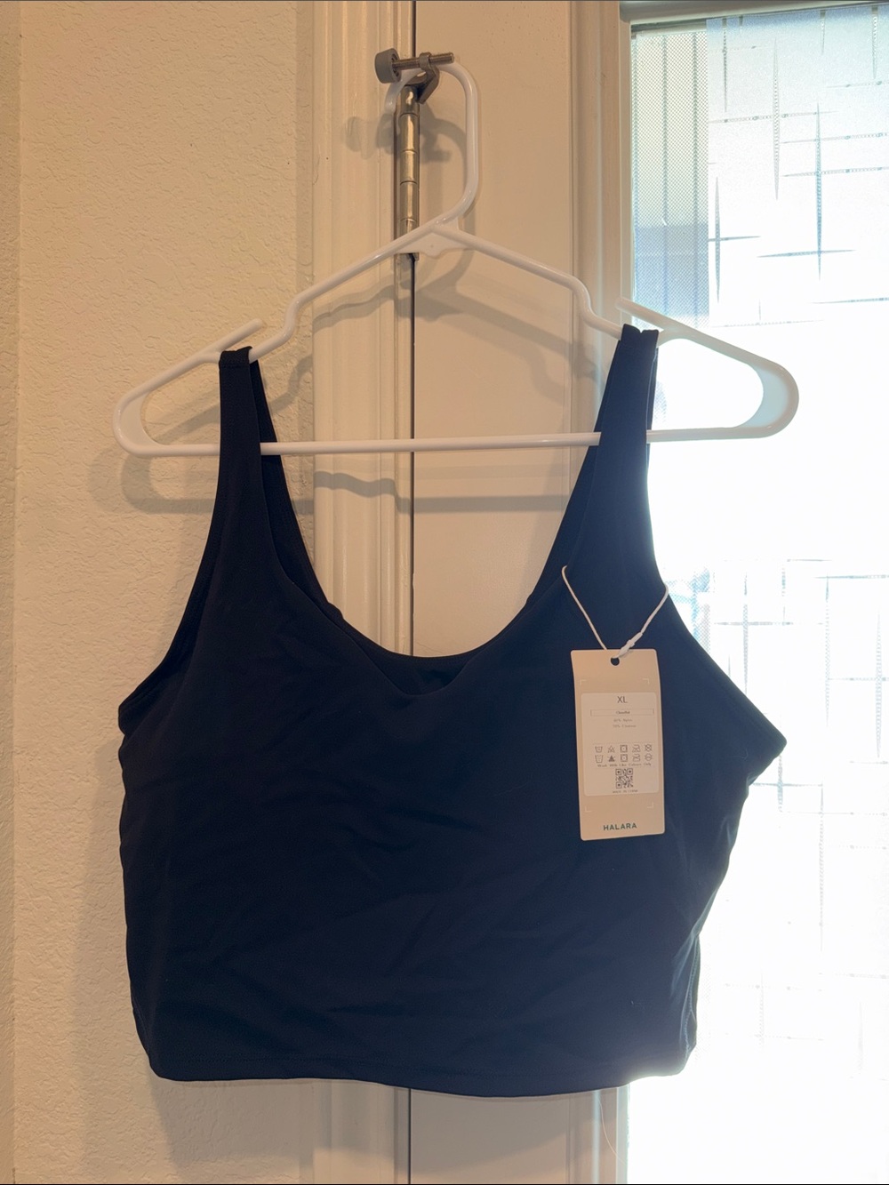 Halara Black Crop Tank Top with Tag